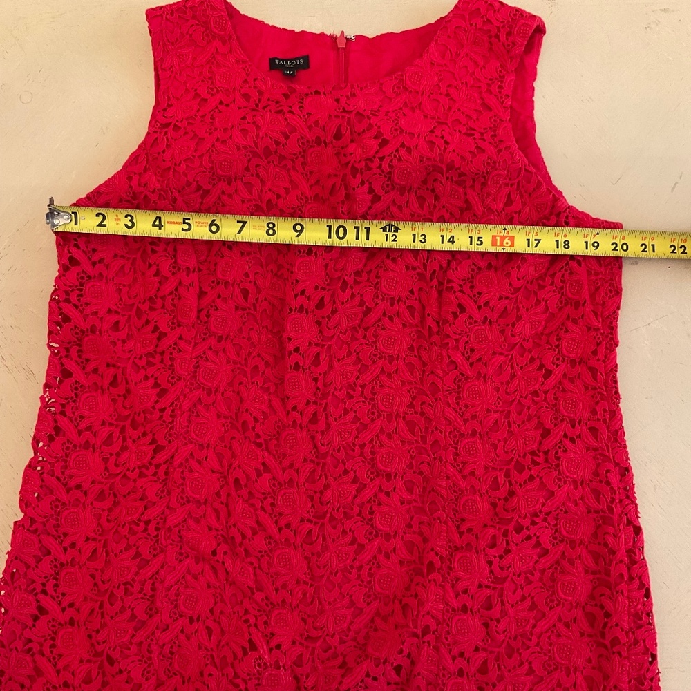 Talbots red dress size 14W
